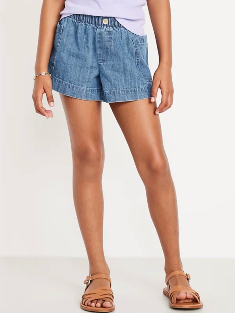 NEW! Loose Utility Jean Shorts | L (10-12)